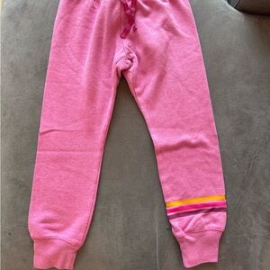 GAP Pink Kids Joggers with Striped Accents